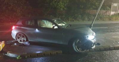 Driver crashes BMW into road sign while 'swerving to avoid cat' - www.manchestereveningnews.co.uk