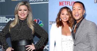 Chrissy Teigen shows off Kelly Clarkson’s GIANT edible anniversary present for John Legend and herself; Watch - www.pinkvilla.com