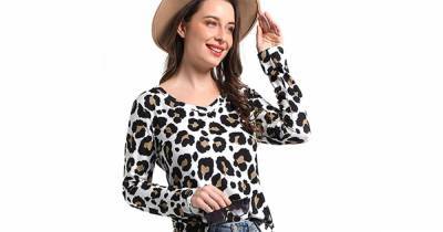 Shoppers Love the Comfy Fit of This Long-Sleeve Leopard Top - www.usmagazine.com