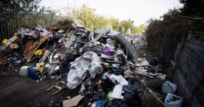 Young man who's registered blind had to walk through this mountain of fly-tipped rubbish on his way home from college - www.manchestereveningnews.co.uk - Manchester - county Lane - county Clayton