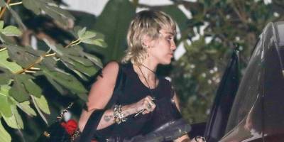 Miley Cyrus Looks Rocker Chic After Leaving a Photoshoot at a Beverly Hills Mansion - www.justjared.com - Beverly Hills