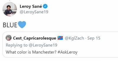 Leroy Sane praises Man City and two former Blues teammates - www.manchestereveningnews.co.uk - Manchester