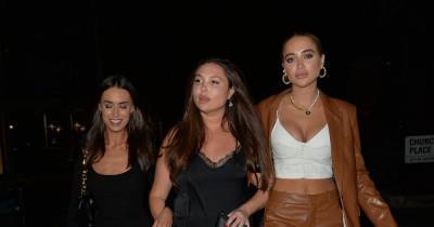 TOWIE’s Fran Parman stuns in black on night out with Georgia Harrison who unveils results of boob job - www.ok.co.uk - London