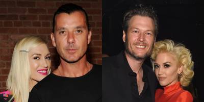 Gwen Stefani Photoshops Gavin Rossdale Out of Photo & Replaces Him with Blake Shelton - www.justjared.com