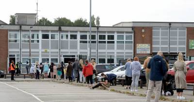 Huge testing queues in Bury... but an empty walk-in site in our worst-hit borough - the chaos of Greater Manchester's Covid-19 crisis captured in pictures - www.manchestereveningnews.co.uk - Manchester - county Oldham