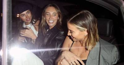 Ferne McCann and Megan McKenna giggle as they stun in leather on night out with Francesca Allen - www.ok.co.uk - London