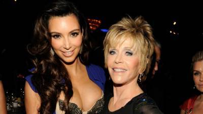Jane Fonda Recalls the Funny Moment She Came Face to Butt With Kim Kardashian - www.etonline.com