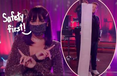 Dua Lipa & James Corden Share New Rules For Pandemic Dating In HILARIOUS Parody — WATCH! - perezhilton.com
