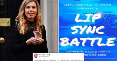 Carrie Symonds reveals she's judging a virtual lip sync battle - www.msn.com - London