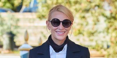 Cate Blanchett Makes a Chic Arrival to Venice Film Festival 2020 - www.justjared.com - Italy