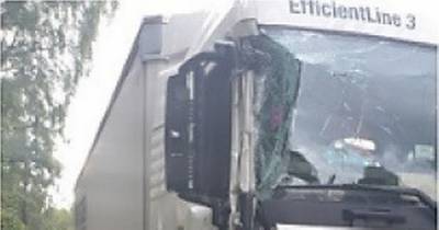 Lorry driver arrested on Scots road over 'battered and dangerous' HGV - www.dailyrecord.co.uk - Scotland - Romania