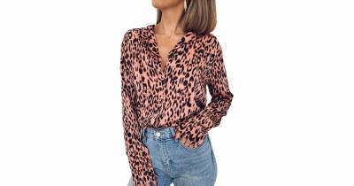 This Leopard Blouse Is the Holy Grail of Work-to-Play Pieces - www.usmagazine.com