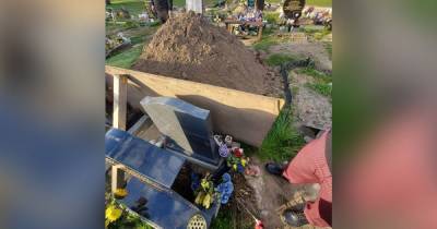 'It's just a complete lack of respect': Daughters' anger after huge pile of earth dumped on mum's grave - www.manchestereveningnews.co.uk - city Sandra