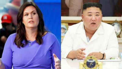 Sarah Sanders Reveals Trump Joked She Should Hook Up With Kim Jong Un After He Winked At Her - hollywoodlife.com - New York - North Korea - Singapore
