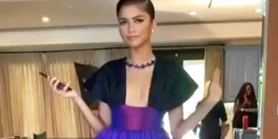 Zendaya Goes All Out in Christopher John Rogers for 2020 Emmys - www.elle.com