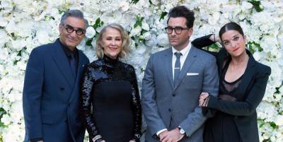 Schitt's Creek Cast Reunited in Toronto to Celebrate the Emmys and Had a Major Fashion Moment - www.elle.com - county Levy