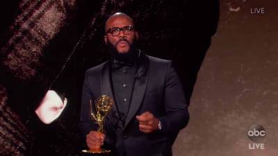 Tyler Perry Tells Emotional Story About Grandmother While Accepting Emmys Governors Award - www.etonline.com