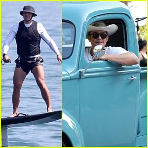 Orlando Bloom Goes Surfing On His Expensive E-Board Over The Weekend - www.justjared.com - Santa Barbara