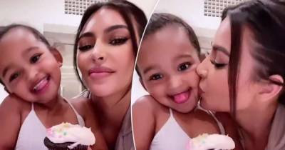 Kim Kardashian showers daughter Chicago in kisses in sweet video - www.msn.com - Chicago