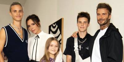 Victoria Beckham's New Family Portrait Shows How Grown Up Romeo and Cruz Have Become - www.elle.com