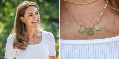 Kate Middleton Wore a Necklace with a Sweet Dedication to Her Three Children - www.harpersbazaar.com