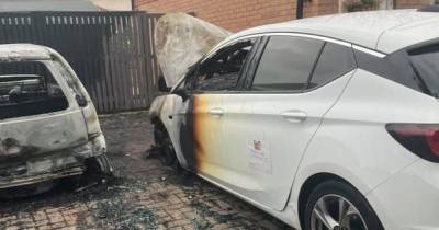 Mum's horror as family cars torched in Hamilton driveway attack - www.dailyrecord.co.uk - county Hamilton