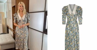 Holly Willoughby looks gorgeous in floral dress on This Morning - get her look from £16 - www.ok.co.uk
