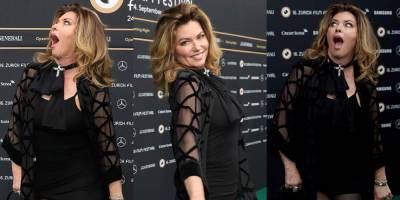 Shania Twain Gets Animated on the Red Carpet in Zurich! - www.justjared.com - Switzerland