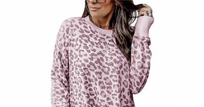 Put a Pastel Spin on Leopard Print With This Pink Pullover - www.usmagazine.com