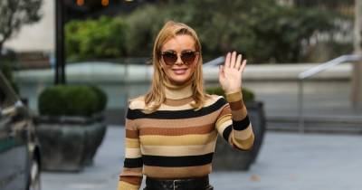 Amanda Holden shows off sensational figure in gorgeous autumnal outfit and black heels - www.ok.co.uk