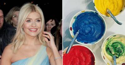 Holly Willoughby wows fans with her homemade rainbow cake - www.msn.com