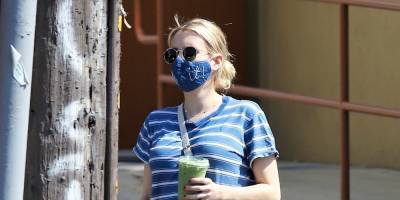 Emma Roberts Makes a Veggie Smoothie Run in LA - www.justjared.com - USA - county Story