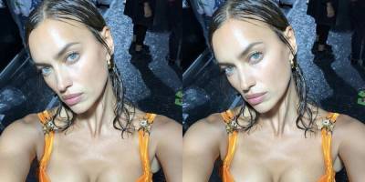 Irina Shayk Shares a Jaw-Dropping Selfie from Backstage at Milan Fashion Week - www.marieclaire.com