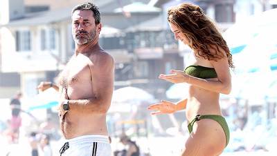 Jon Hamm, 49, GF Anna Osceola, 32, Rock Swimsuits For Beach Date 4 Mos. After Romance Goes Public - hollywoodlife.com - California - Greece - Santa Barbara