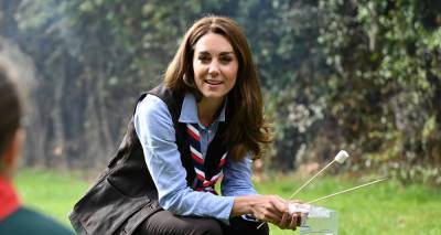 Duchess Kate Middleton Roasts Marshmallows with Scouts! - www.justjared.com - London