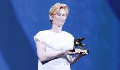 Tilda Swinton Says 'Wakanda Forever' While Accepting Award at Venice Film Festival 2020 - www.justjared.com - Italy