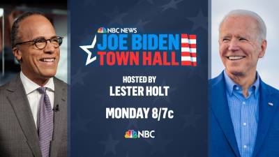 Joe Biden To Do NBC News Town Hall Moderated By Lester Holt - deadline.com - Miami - county Hall - county Holt