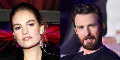 Lily James Won't Reveal If She's Dating Chris Evans - www.justjared.com - Britain - London