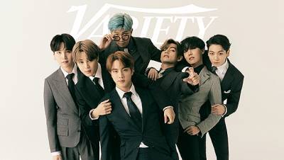 BTS Suits Up For ‘Variety’ Cover Shoot Goof Off Between Takes In Behind-The-Scenes Video - hollywoodlife.com