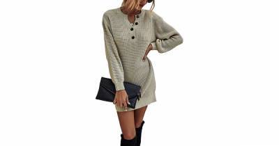 Chic and Easy: This Henley Sweater Dress Is a No-Brainer for Fall - www.usmagazine.com