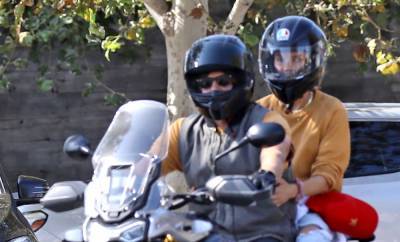 Diane Kruger & Norman Reedus Ride His Motorcycle During a Shopping Trip - www.justjared.com - Malibu