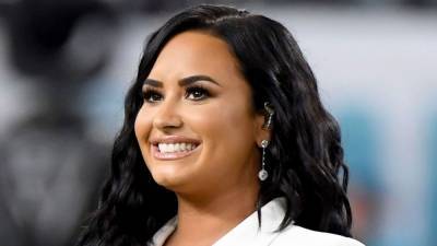 Demi Lovato Promotes Positive Body Image With the Help of Fiancé Max Ehrich and Her 'Double Chin' - www.etonline.com - county Love