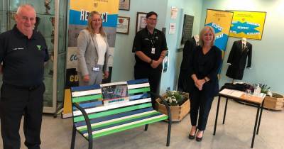 Police youth volunteers from Dumbarton hand over mental health awareness benches - www.dailyrecord.co.uk