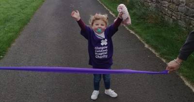 Scots toddler who survived major heart surgery completes 28-mile challenge to help other sick kids - www.dailyrecord.co.uk - Scotland