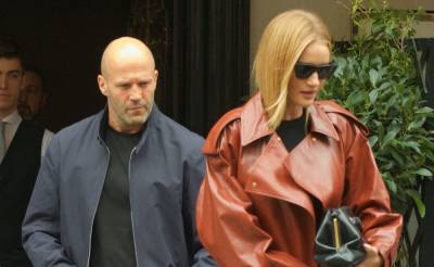 Rosie Huntington-Whiteley & Jason Statham Step Out for Lunch in London - www.justjared.com - London