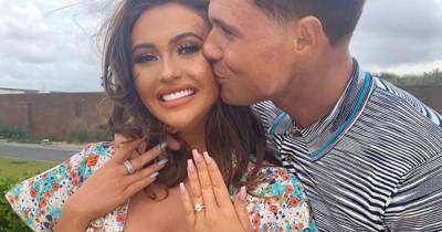 Pregnant Charlotte Dawson announces she's engaged to Matt Sarsfield as he proposes next to her dad Les' statue - www.ok.co.uk - county Dawson
