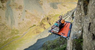 Extreme camping experience sees daredevil guests suspended 500 FEET over stunning valley in the Lake District... it's not for the faint-hearted - www.manchestereveningnews.co.uk - Lake