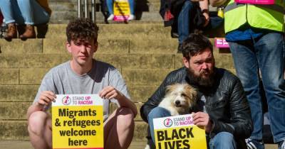 Protesters gather in Glasgow for anti-racism demo following tragic death of refugees - www.dailyrecord.co.uk - Britain - Scotland
