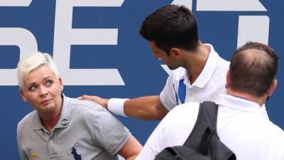 Novak Djokovic Disqualified From 2020 US Open After Hitting Ball at Line Judge - www.etonline.com - USA