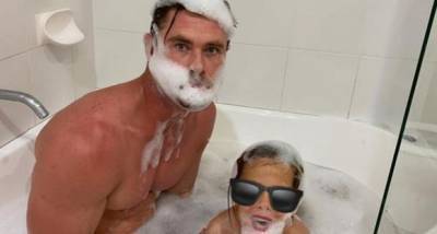 Elsa Pataky wishes Chris Hemsworth on Father's Day by sharing a bathtub snap of Thor: Love and Thunder star - www.pinkvilla.com - India